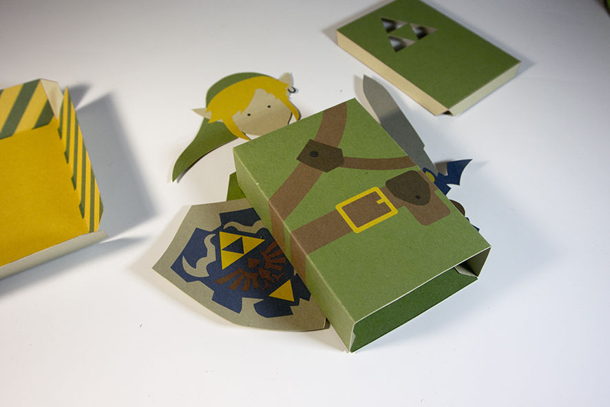 Cartão 3D Zelda - DIY 07