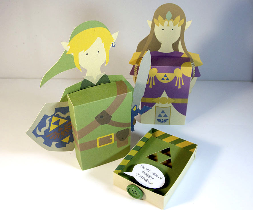 Cartão 3D Zelda - DIY