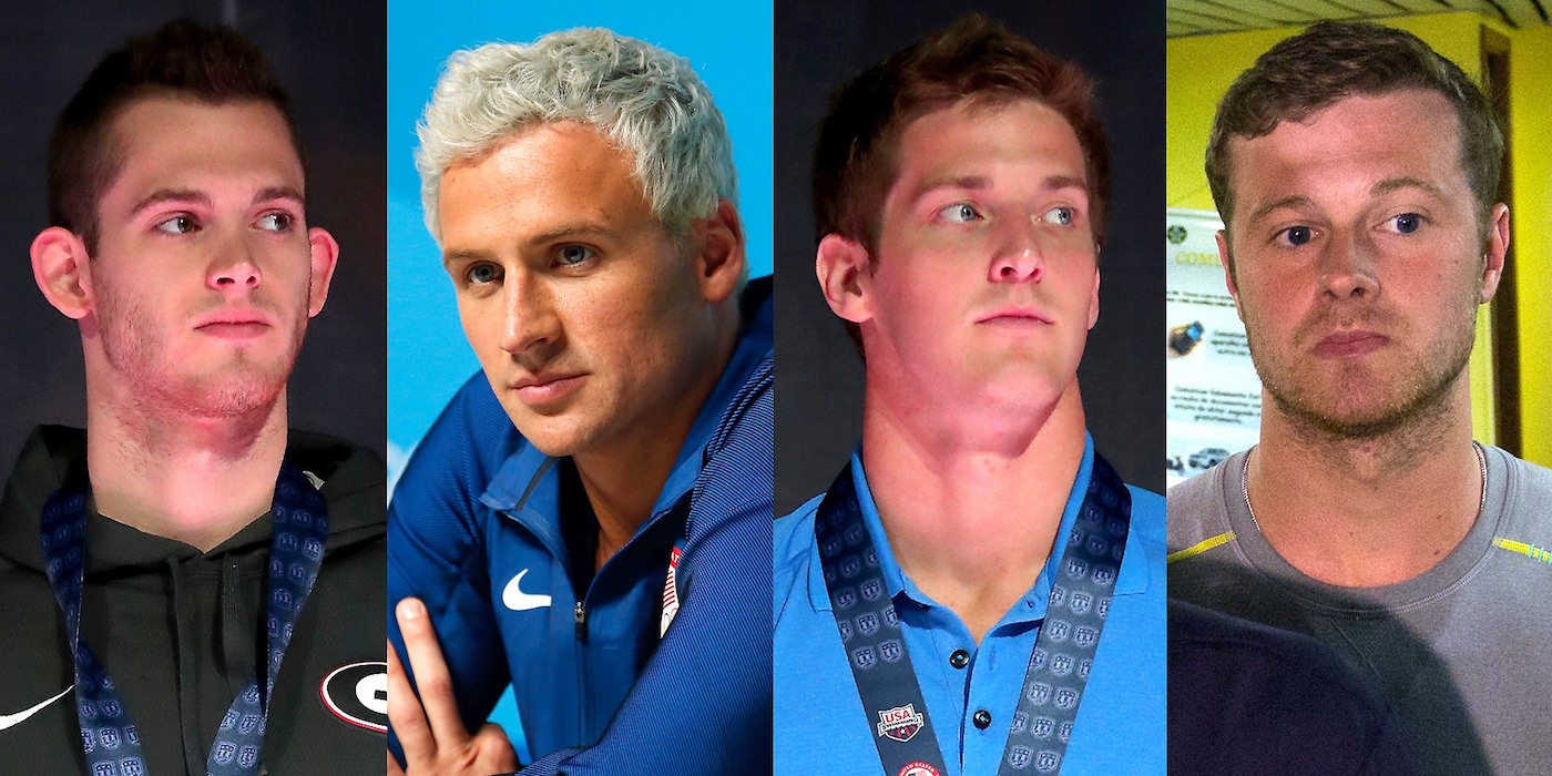 Gunnar Bentz - Jack Conger - Ryan Lochte e James Feigen - nadadores olimpicos policia