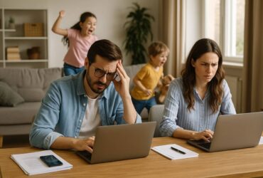 Férias escolares e trabalho remoto aumentam a angústia dos pais. Veja dicas reais e práticas para manter a sanidade, cuidar dos filhos e ainda curtir juntos.